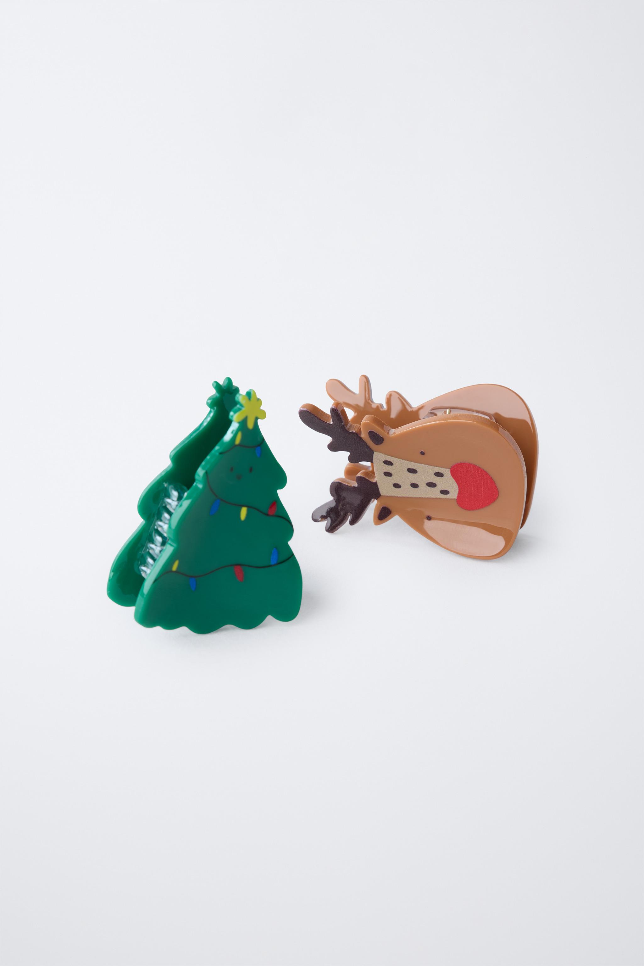 TWO-PACK OF REINDEER AND TREE CLIPS